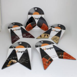 One Off Vinyl Record Earrings 5 Pair LG Heritage Press One Off Vinyl Record Earrings 5 Pair LG Heritage Press