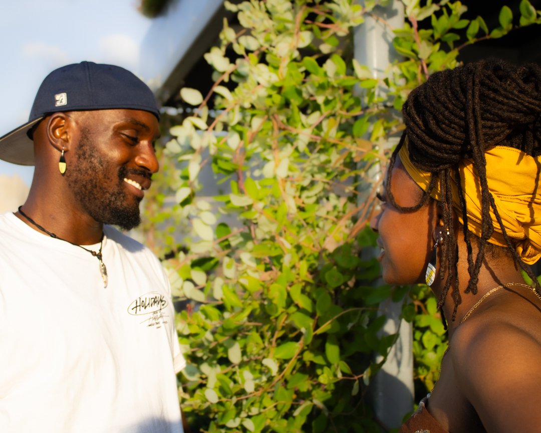 People connecting while wearing reVinyled earrings