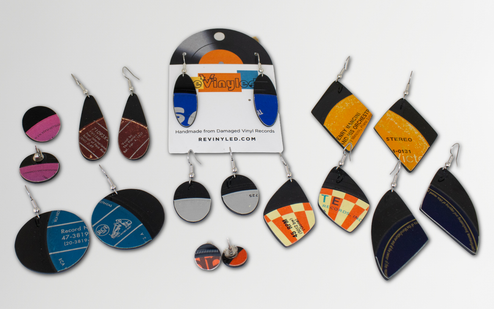 reVinyled wholesale earrings for Straight to the Crates